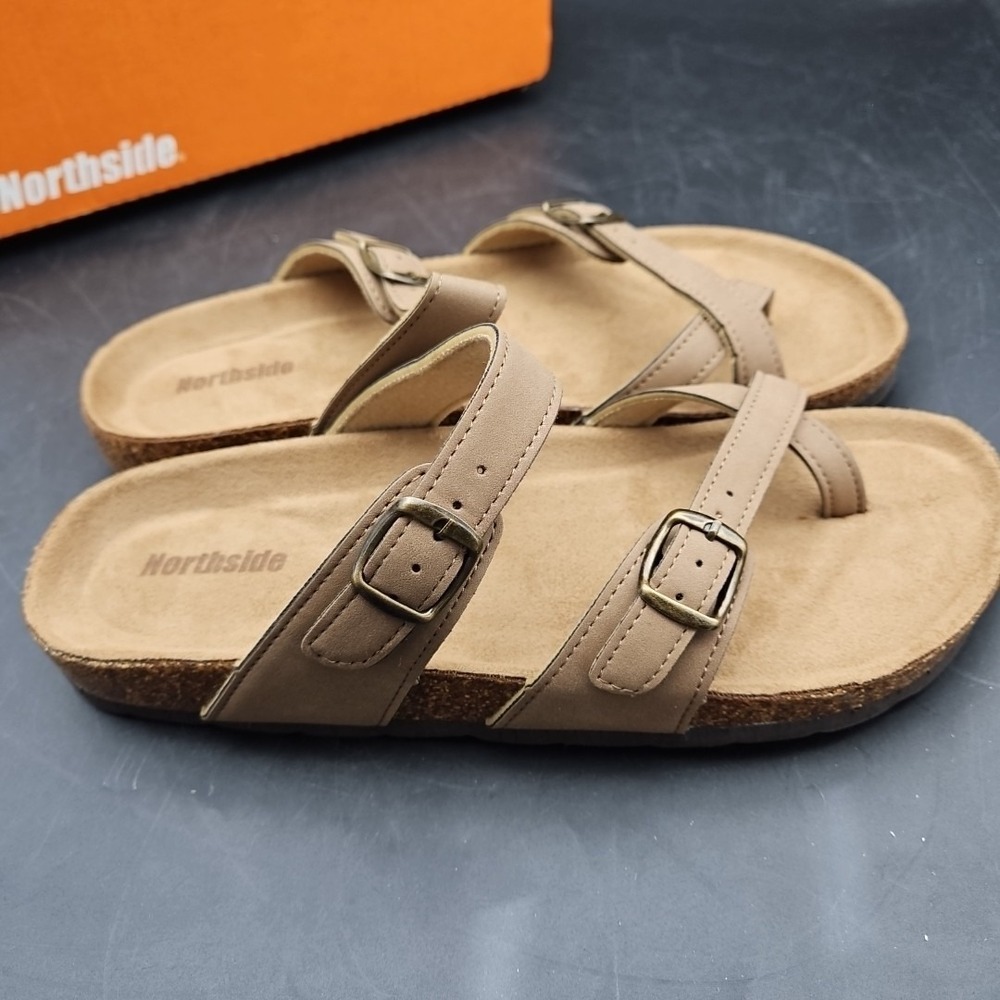 Northside Myrtle Sandals Camel Brown Color Women's Size 9 Brand New Flat - Picture 7 of 8